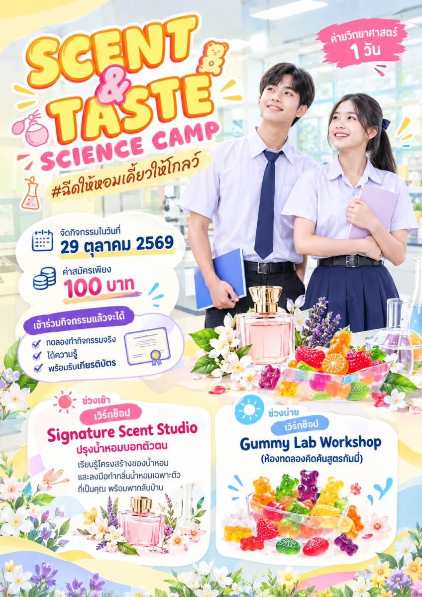 SCENT & TASTE SCIENCE CAMP #ฉีดให้หอมเคี้ยวให้โกลว์