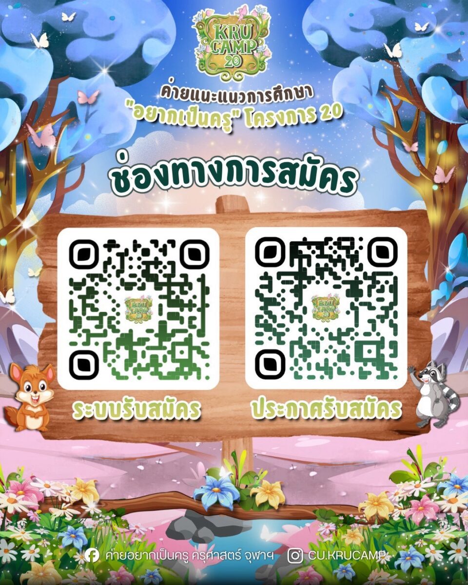 ค่ายแนะแนวการศึกษา “อยากเป็นครู” โครงการ 20