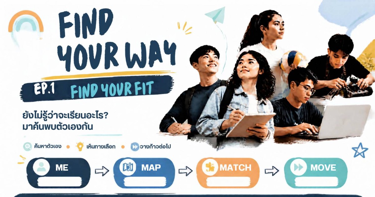 Workshop ค้นหาเส้นทางที่ใช่ Find Your Way