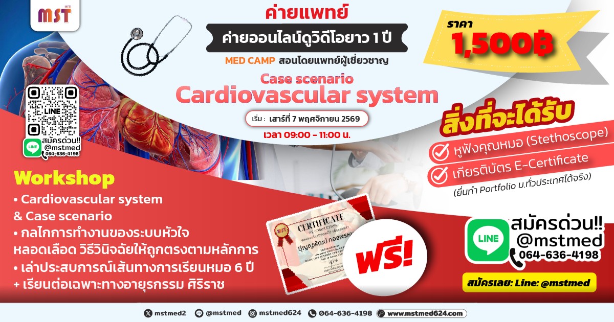 Heart & Blood Masterclass: วินิจฉัยเคสโรคหัวใจขั้นโปร สไตล์หมอศิริราช